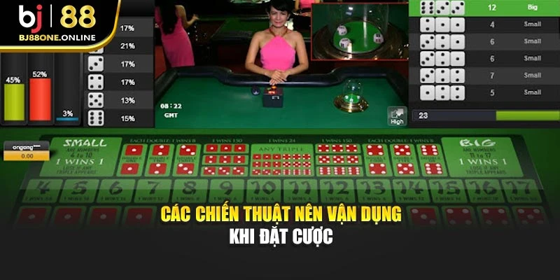 Các chiến thuật nên vận dụng khi đặt cược