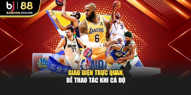 Giao diện trực quan, dễ thao tác khi cá độ
