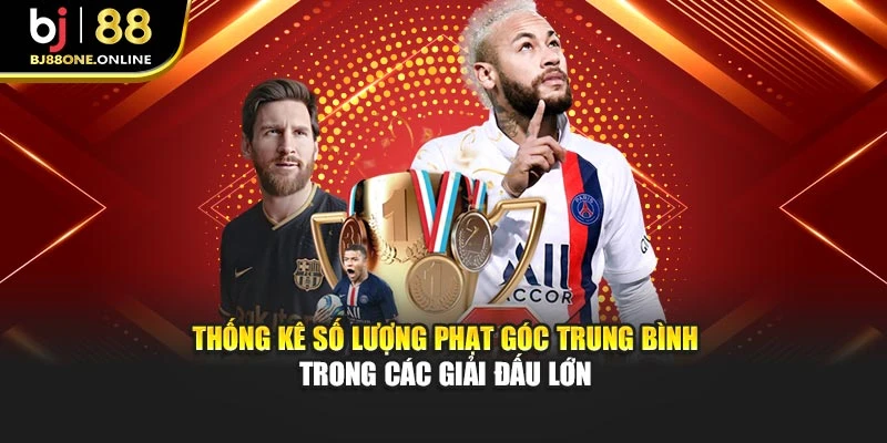 Thống kê số lượng phạt góc trung bình trong các giải đấu lớn